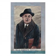 Nuotraukoje A. Mačiaus autoportretas